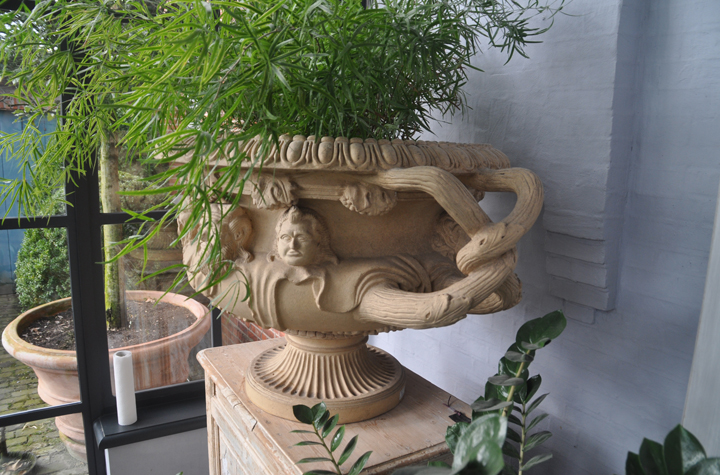 Vaas/vase terracotta piece unique