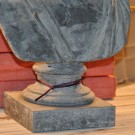 Buste van Menelaos in zinc 19e eeuw detail 2