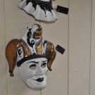 Paar venetiaanse maskers detail 1