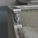 Gustaviaanse bank 19e eeuws, nieuwe stof: detail 2